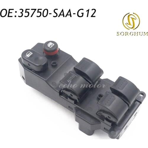 New 35750-SAA-G12 Master Electric Power Window Switch For Honda Fit 2003-2008 35750SAAG12 35756-SAA-406, 35750-SEL-P11