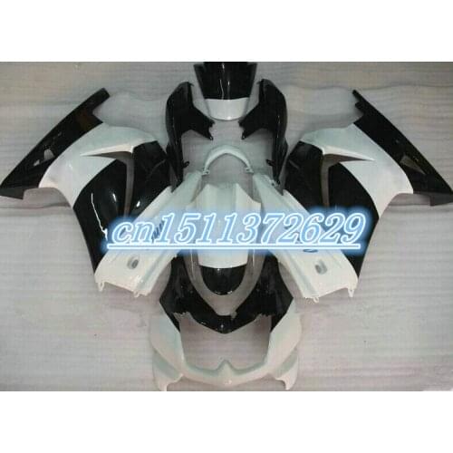 Dor-Fairing For Kawasaki EX-250R black white EX250R EX 250R 2008-2012 08-12 2008 2009 2010 2011 2012 D injection