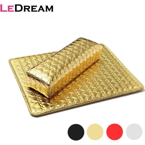 1 Set PU Leather Washable Nail Art Hand Rest Pillow Arm Rest Cushion Holder And Pad Manicure Salon Sets Accessories Tool