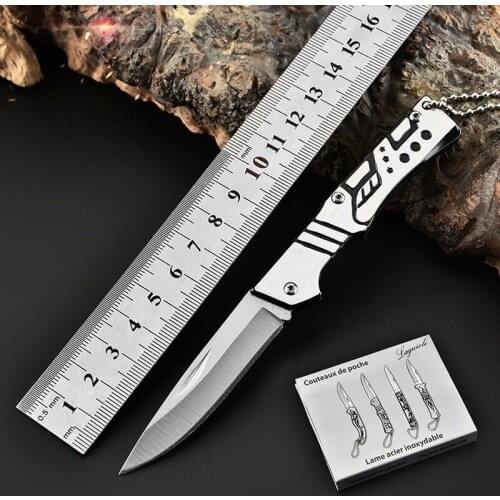Camping Outdoor Knife Self-defense Military Folding Knife Sharp Portable Tactical High Hardness Survival Knife Gadgets for Men