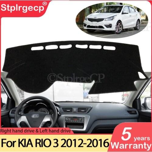 For KIA RIO 3 K2 2012 2013 2014 2015 2016 Russian Versions Anti-Slip Mat Dashboard Cover Pad Sunshade Dashmat Carpet Accessories