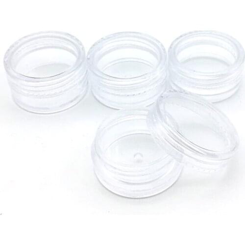 Refillable Bottles Cosmetic Empty Jar Acrylic Pot Eyeshadow Acrylic Makeup Bottle Jar Face Cream Box Container Storage