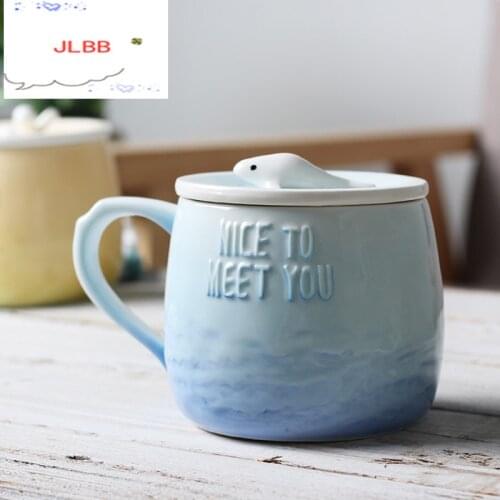 3D Ocean Animal Dolphins Relief Ceramic Coffee Mug Creative Coffee Cup Breakfast Milk Cup