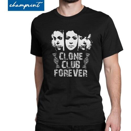 Clone Club Forever T-Shirts Men Orphan Black Cosima Sarah Casual Pure Cotton Tees Crewneck Short Sleeve T Shirt Summer Clothing