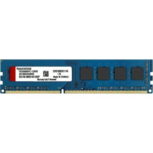 Yongxinsheng 4gb 8gb DDR3 RAM-12800 desktop computer DIMM ddr3 1600 memory pc3 1600 1.5v blue