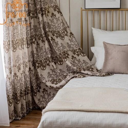 Modern Curtains for Living Dining Room Bedroom Chinese ClassicalCurtain Rustic Decorations for Home FinishedProductCustomization