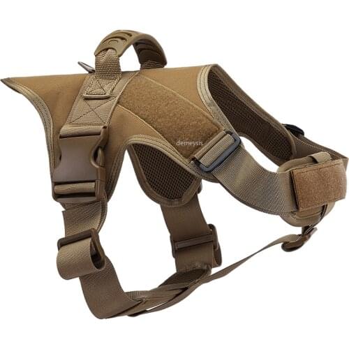 Tactical Service Dog Vest Adjustable Hunting Dog Training Clothing Harness Army Military Dog Vest Clothes for Medium Large Dogs