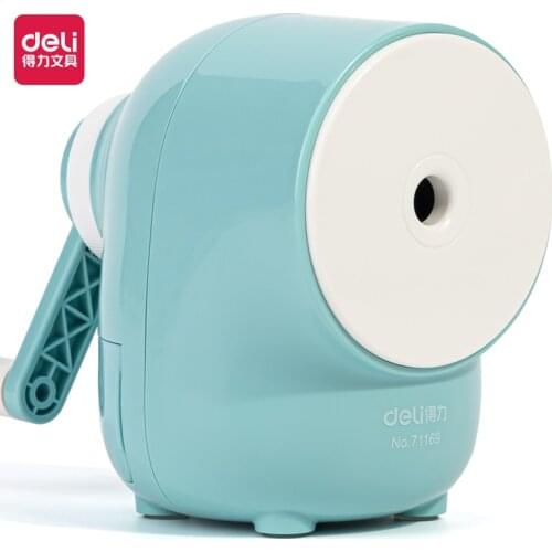 Deli 71169 pencil sharpener Rotary Pencil Sharpener Machine Pencil Cutter Office Stationery School Hand Crank Pencil Sharpener