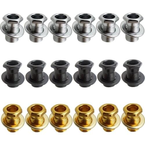 1 Set Hex Threaded Tuner Bushing&Washer for Electric/Wood/Acoustic Guitar