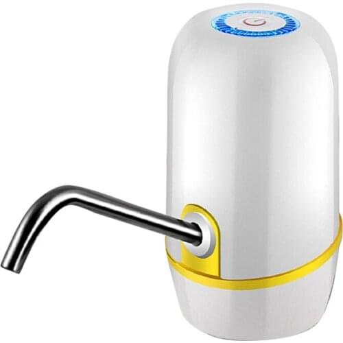 Charging Electric Pumping Water Bottle Bracket Pure Pressure Faucet White Can be attached to the bottle mouth or used on the