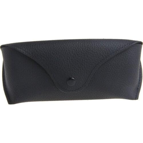 066F Durable Leather Eye Glasses Sunglasses Shell Hard Case Protector Box Pouch Bag