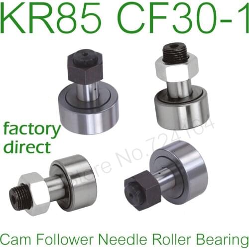 1PCS Free shipping KR85 CF30-1 track needle roller bearing Stud Type Cam Follower Roller Bearings curve roller bearings