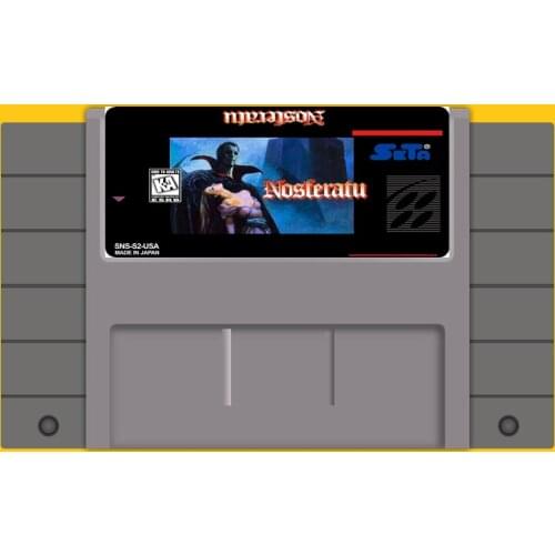 NOSFERATU 16 Bit Game Card For USA NTSC Game Player