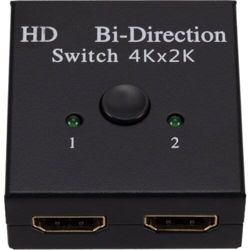 4K Switch KVM Bi-Direction 1x2/2x1 HDMI Switcher 2 in1 Out for PS4/3 TV Box Projector Switcher Adapter