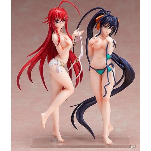 Anime High School DxD action figure Rias Gremory Himejima Akeno Swimwear Ver. 1/12 scale model decoration pvc toy doll 13cm