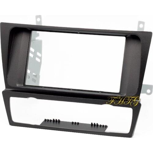 Car Radio Fascia,Dash Kit is suitable for BMW 3 (E90-E93), (Auto AC) ,Double Din Car Audio Frame