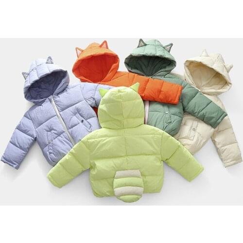 Kids Winter Coat Children Down Jacket Boys and Girls Baby Cartoon Coat
