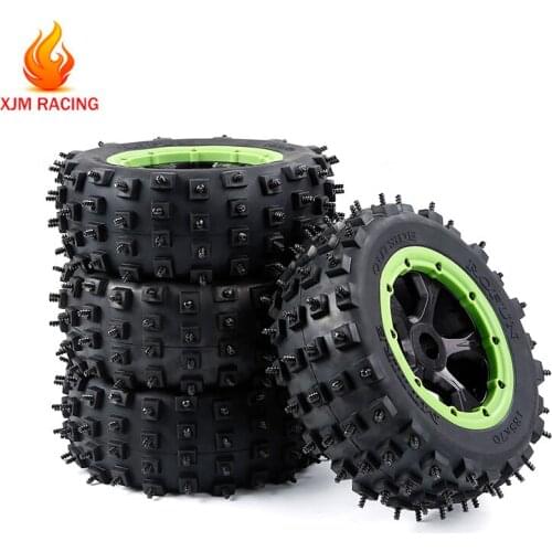 Gen.4 Knobby Tire Ice Nail Wheel Tyre 185x70mm for 1/5 Losi 5ive-T Rofun Rovan LT King Motor X2 Rc Car Racing Toys Parts