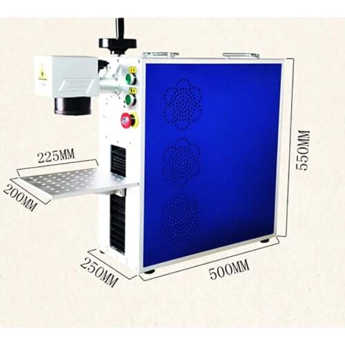 JIN ZHI YIN 110*110mm or 150*150mm Laser Marking Machine 20W Fiber Marking Machine For Free Shipping