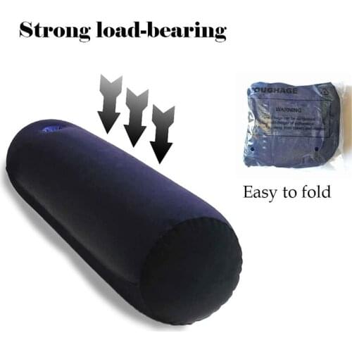 Inflatable Bedroom Pillow Air Mattress Cylindrical For Couples Joy Love Equipment Fun Pillow Cushion Office Home Adult Cusion