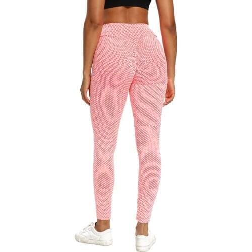 2021New Grid Tights Yoga Pants Women Seamless High Waist Leggings Breathable Gym Fitness Push Up Clothing Girl Yoga Pant