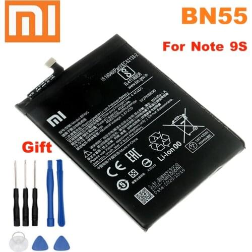 BN55 XiaoMi Original Replacement Battery For Xiaomi Note 9S Note9S Genuine Phone Battery 5020mAh High Capacity + free tools