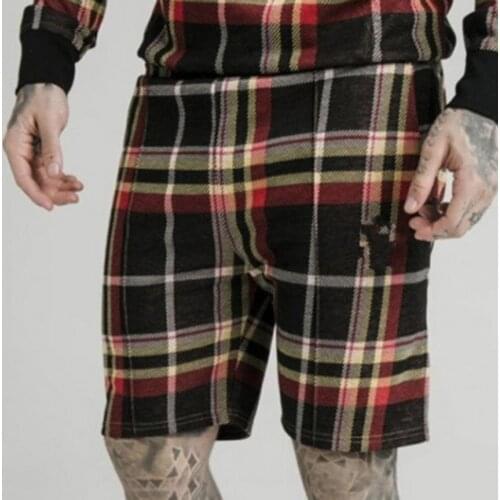 Summer Workout Shorts Good Shape Colorful Soft Plaid Men Loose Short Pants Casual Breathable Beach Cargo Shorts ropa hombre