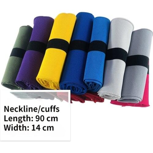 Knitted Fabric Thin Jacket Thread Hem Neckline Cuffs Student Uniforms Hem Garment Accessories Sewing Supplies TJ3501
