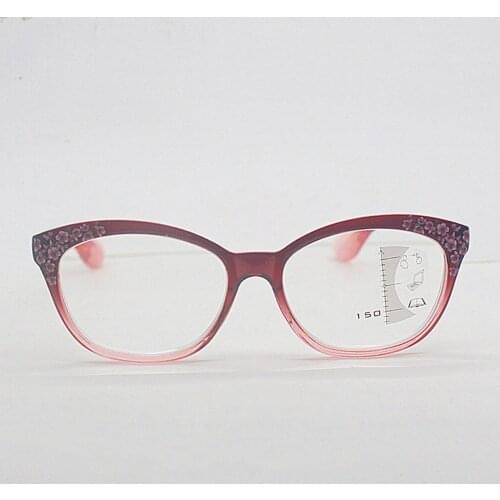 Flower Printing Ultralight Intelligent See Near and Far Progressive Multifocal Reading Glasses +1 +1.5 +2 +2.5 +3