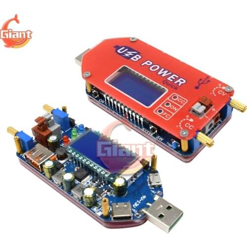 DC 1-30V 15W USB Adjustable Power Module QC 2.0 3.0 FCP Quick Charge Laboratory Power Supply Voltage Regulator Buck-Boost Module