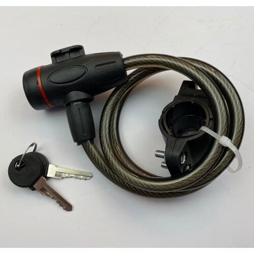 Universal Anti-Theft Bicycle Lock Strong Wire Coil Cable Universal Protective Outdoor Cycling Bicycle Accessories With 2 Keys