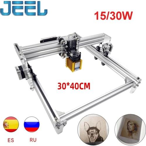 0.5W/2.5W 5.5W /15W GRBL CNC Laser Engraving Machine 30*40cm S1 Working Area Wood Router Laser Cutter /Printer/+Laser Glasses