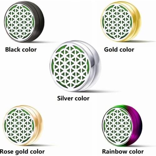 1PC 12mm Aromatherapy Locket Jewelry Screw Stainless Steel Oil Brooch Cufflink Diffuser Locket Face Clip Free 10p Pads