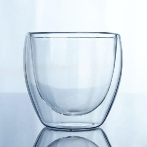 1PC 250ML Double Wall Glass Insulated Clear Heat Resistant Tea Cup Drink Mug Coffee Drinkware