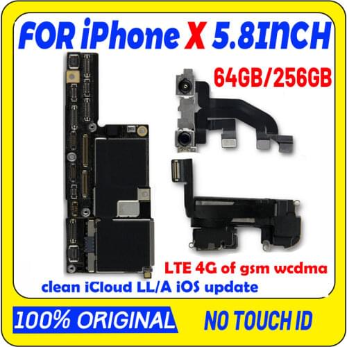 100% Unlocked Motherboard For iPhone XR main board without with Face ID Logic Board Motherboard Replace plate full chips system