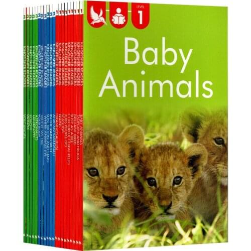 20 Books/Set Kingfisher Readers L1-L2-L3 Primary School Children Encyclopedia Popular Science Graded Reading Book