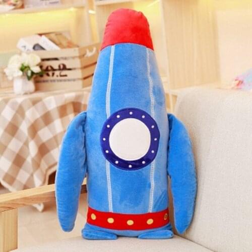 40cm Rocket Modeling pillow cartoon design Plush Stuffed Baby Child Toys Christmas Gift Cushion pillow