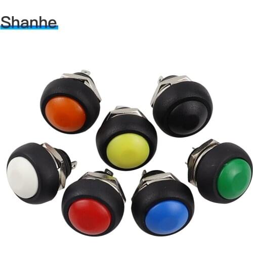 5pcs 12mm momentary self-return micro push button switch off-(on)