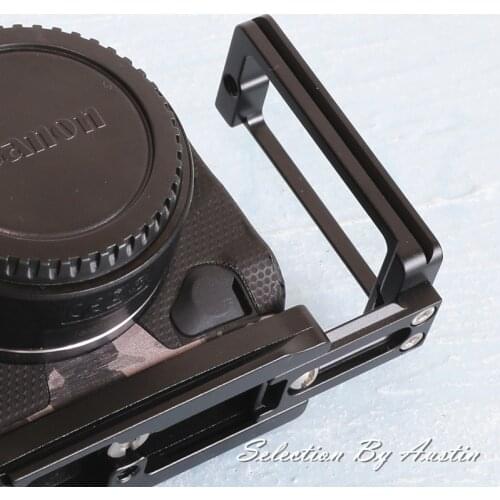 Quick Release Bracket L Plate For Canon EOS R5 Black Aluminum Hand Grip