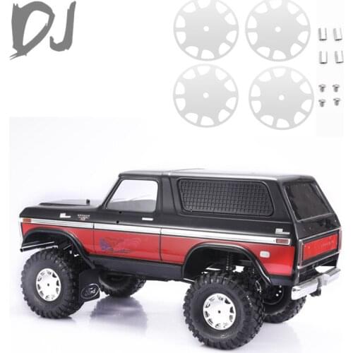 DJ TRAXXAS TRX4 All-metal Wheel Decoration Cover 90046 Wrangler B Bronco Defender RC Car Upgrade Accessories Parts rc carros