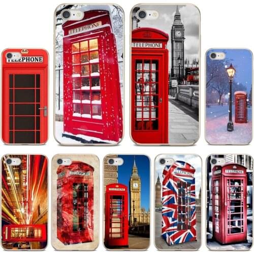 Cell Phone Case Cover Red London Telephone Booth Box For Huawei Nova 2 2i 3 3i Y3 Y5 Y6 Y7 Y9 Prime 2015 2016 2017 2018 2019