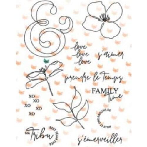 Flower clear Stamp Transparent seal for DIY scrapbooking/Card Making c587
