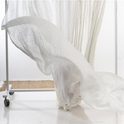 100% Linen Nature Curtain Window Tulle For Living Room The Room Bedroom The Kitchen Finished Window Treatment Decorations Panel