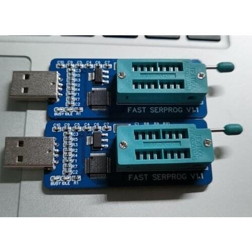 DIY High-speed SPI SERPROG programmer, writer, support MacOS Linux Win10