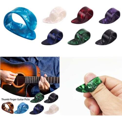 Thumb Finger Guitar Pick Celluloid Mediator Plectrums For Acoustic Electric Guitarra Bass Thickness 1.2mm Thumb Finger Paddle