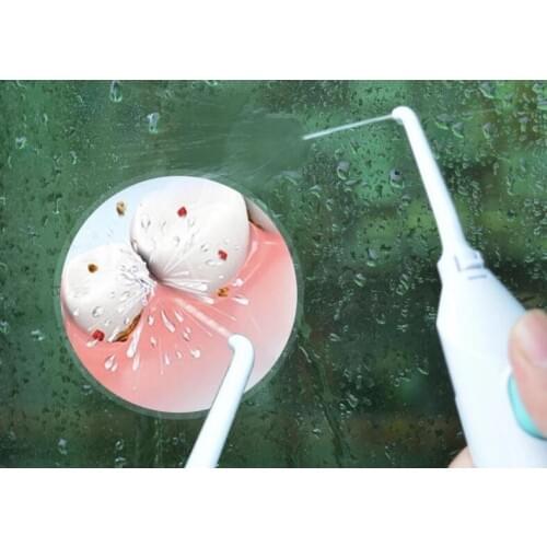 DIY oral dental irrigator tooth cleaner for cleaning teeth hand press water jet as oral hygiene clean AS SEEN ON TV