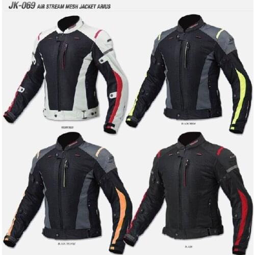 JK069 Motorcycle Riding Jacket Summer Mesh Breathable Racing Anti-fall Jacket Mens Suits
