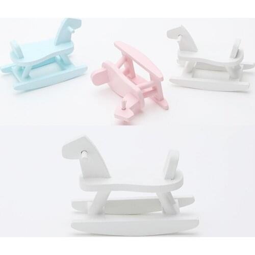 Mini Baby Trojan Horse Toy Cute Scene Simulation Model Props for Dollhouse Decor Tabletop Ornaments