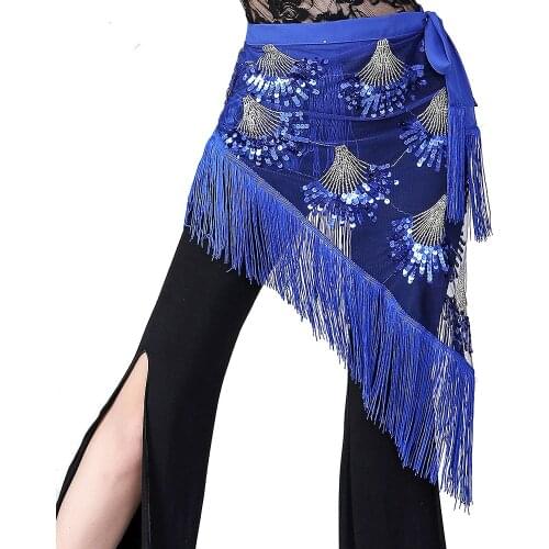New Arrivals Dance Wear Belly Dance Embroidery Sequins Skirt Belt Triangle Belly Latin Dancing Hip Scarf 5 colours