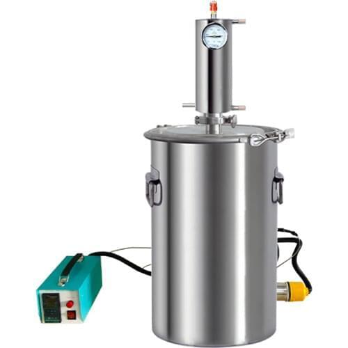 New 304 SUS red copper core single tower distiller home brewing moonshine machine with heating rod temperature control box